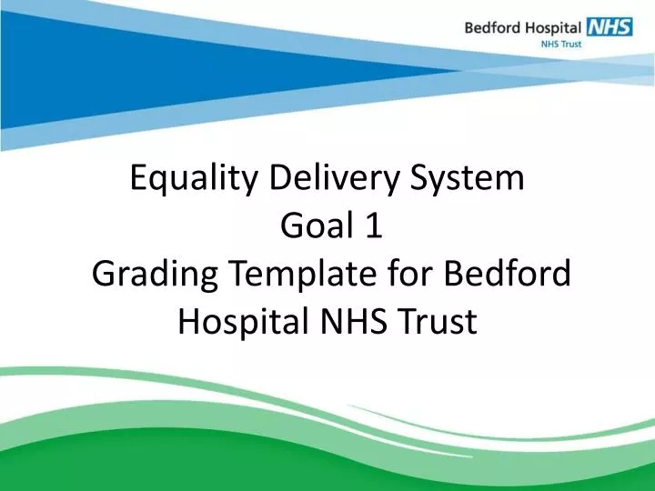 equality delivery system goal 1 grading template for bedford hospital nhs trust