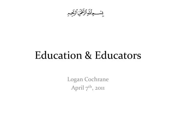 education educators