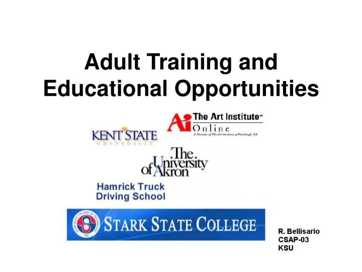 adult training and educational opportunities