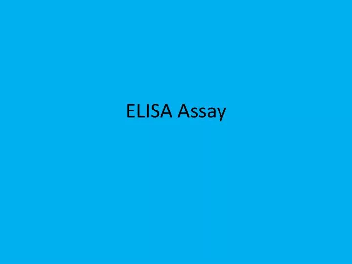 elisa assay