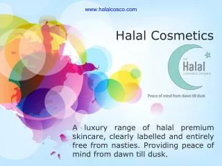 Halal Cosmetics Company - An innovative formula for ethical