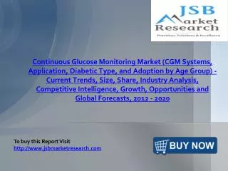 JSB Market Research : Continuous Glucose Monitoring Market