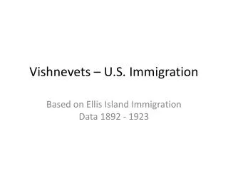Vishnevets – U.S. Immigration