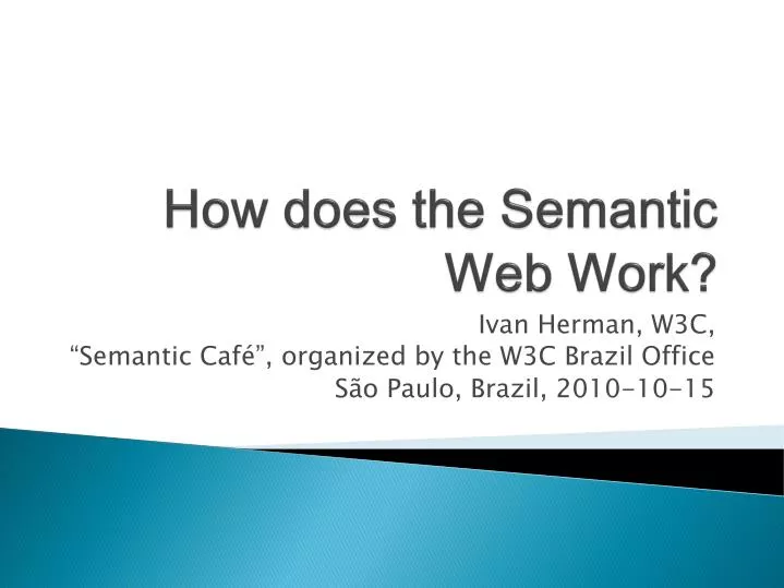 how does the semantic web work
