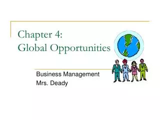 Chapter 4: 			 Global Opportunities