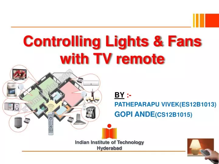 controlling lights fans with tv remote