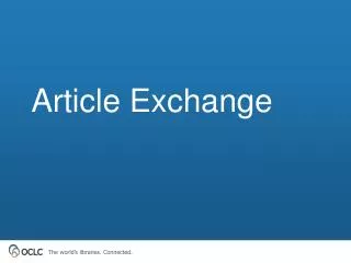 Article Exchange