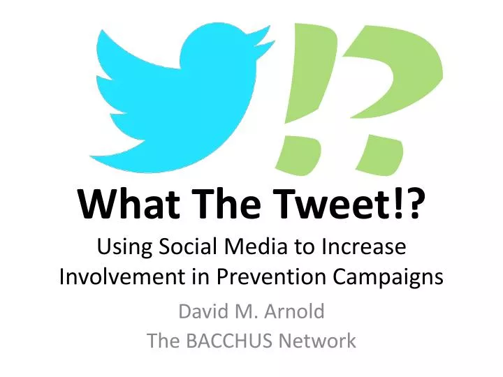 what the tweet using social media to increase involvement in prevention campaigns