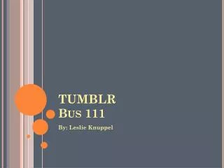 t umblr Bus 111