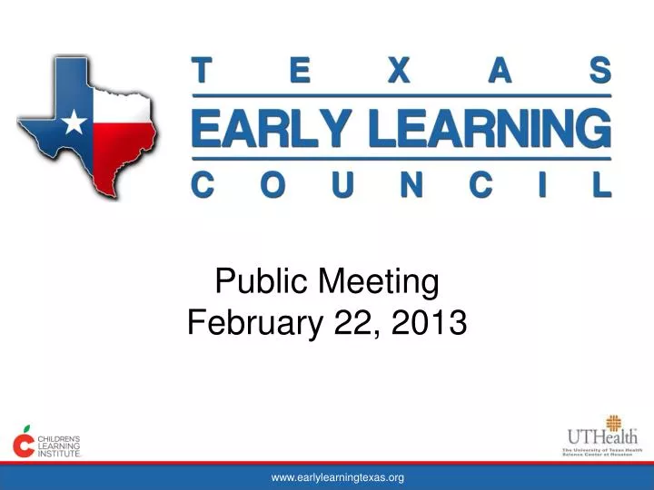 public meeting february 22 2013