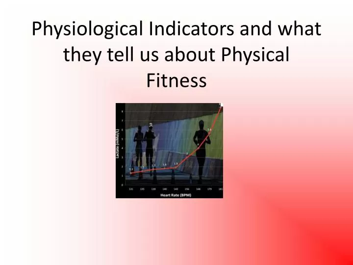 physiological indicators and what they tell us about physical fitness