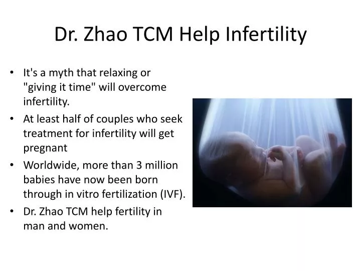 dr zhao tcm help infertility