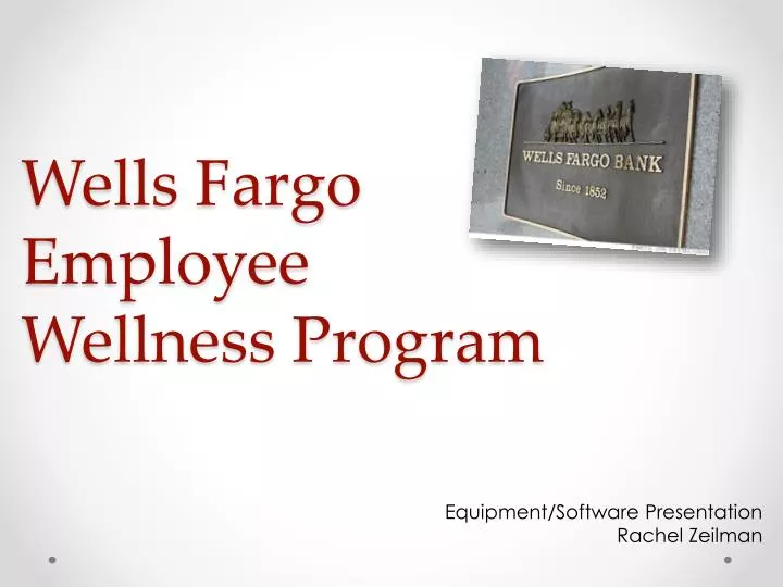wells fargo employee wellness program