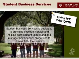 student business services