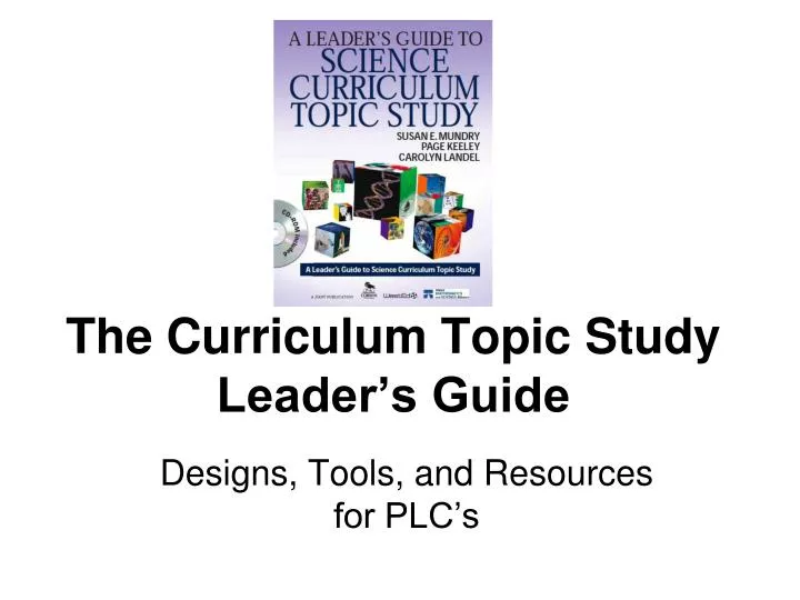 the curriculum topic study leader s guide
