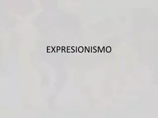 expresionismo