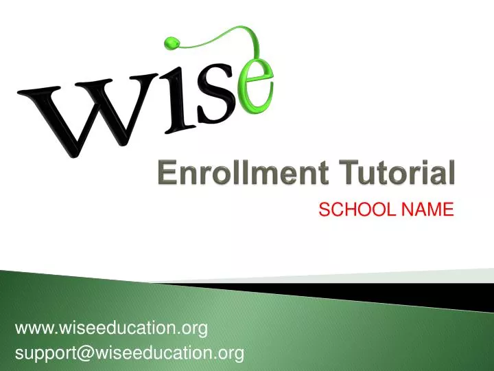 enrollment tutorial