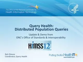 Query Health: Distributed Population Queries