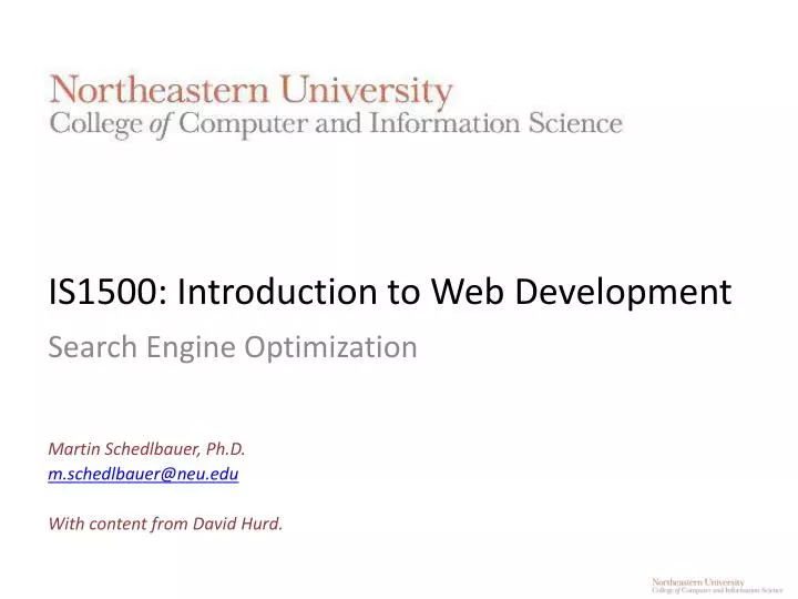 is1500 introduction to web development