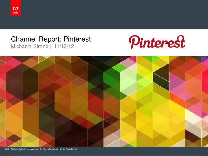 channel report pinterest
