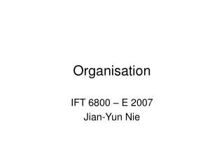 organisation