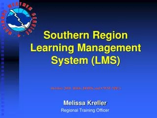 Southern Region Learning Management System (LMS)