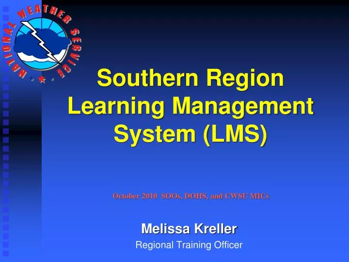 southern region learning management system lms