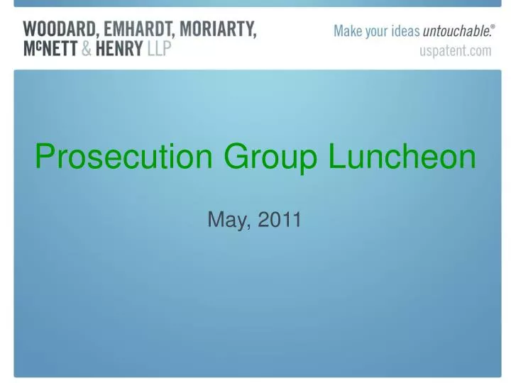 prosecution group luncheon