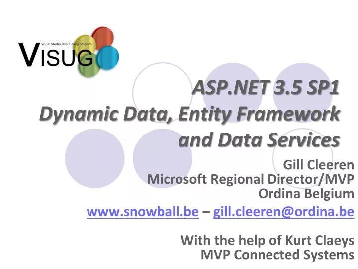 asp net 3 5 sp1 dynamic data entity framework and data services