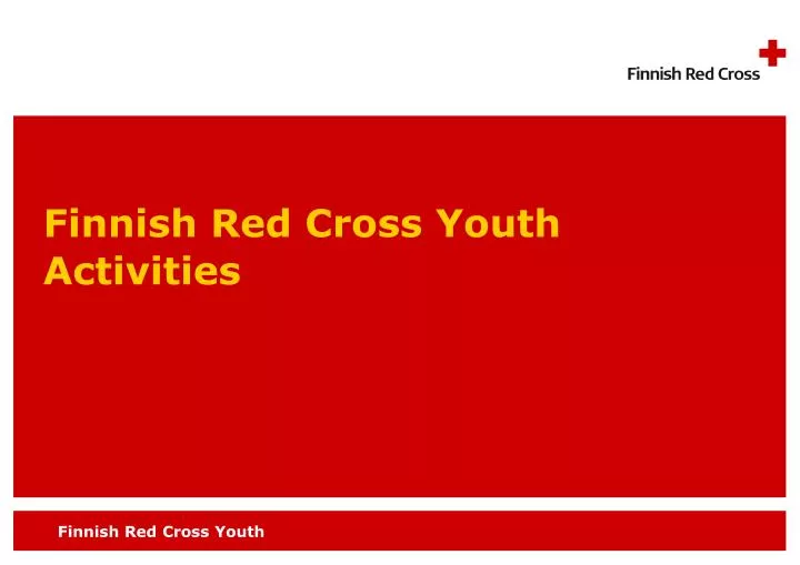 finnish red cross youth activities