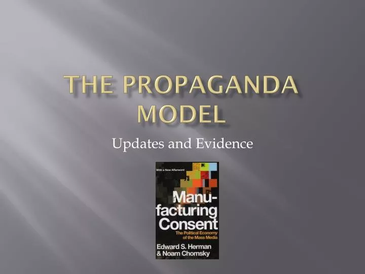 the propaganda model