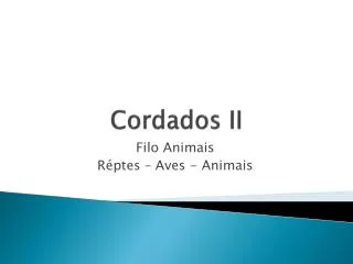 cordados ii