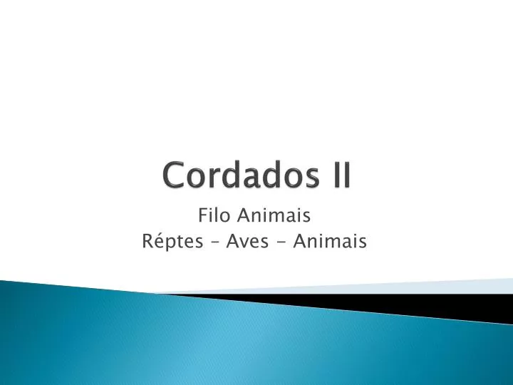 cordados ii