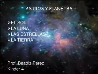 astros y planetas