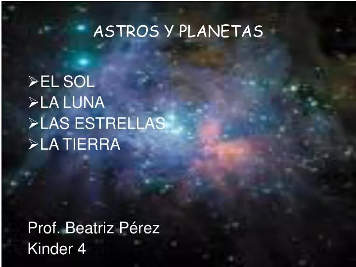 astros y planetas