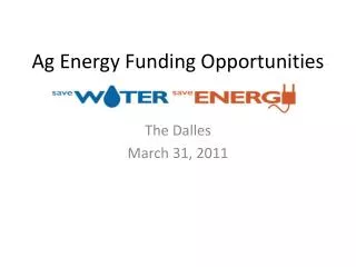 Ag Energy Funding Opportunities