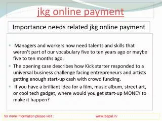 The Best Management sites of jkg online payment