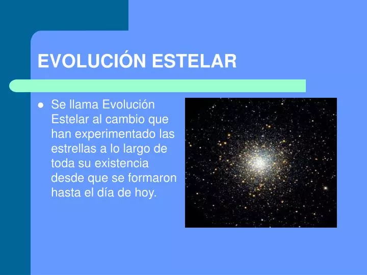 evoluci n estelar