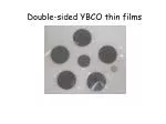 Double-sided YBCO thin films - slide 1