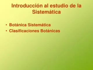 introducci n al estudio de la sistem tica
