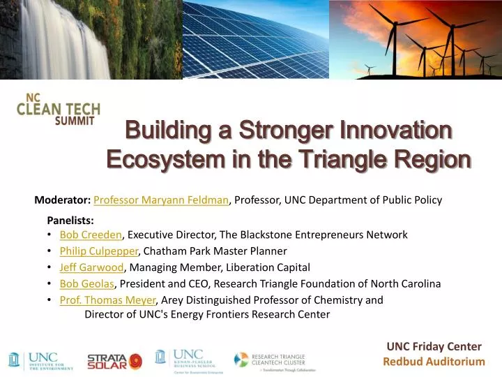building a stronger innovation ecosystem in the triangle region