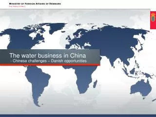 The water business in China