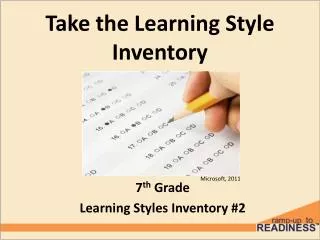 Take the Learning Style Inventory