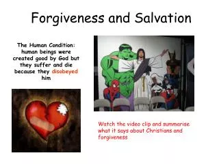Forgiveness and Salvation