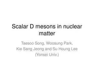 Scalar D mesons in nuclear matter