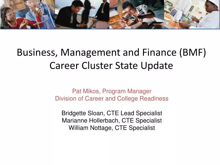 business management and finance bmf career cluster state update