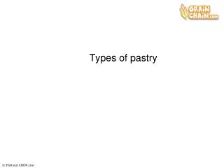 Types of pastry