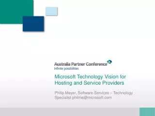 Microsoft Technology Vision for Hosting and Service Providers