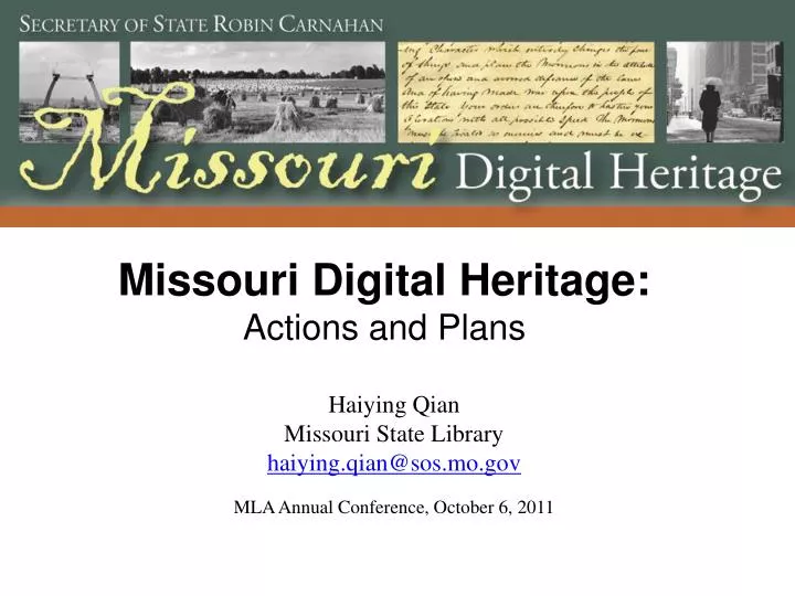 missouri digital heritage actions and plans