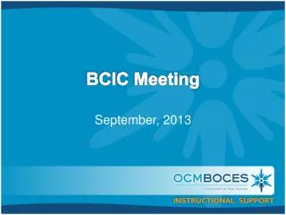 BCIC Meeting